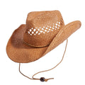 Western Straw Cowboy Hat - Carly: Tan / XL 7 5/8