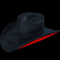 Black Felt with Red Bottom Hat