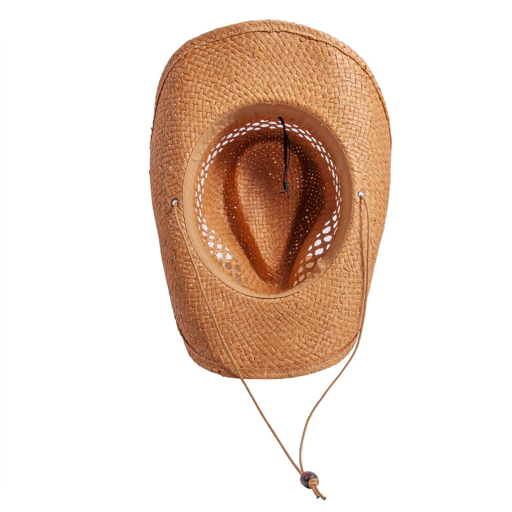 Western Straw Cowboy Hat - Carly: Tan / XL 7 5/8